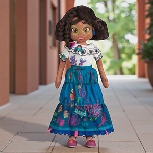 Disney Store Encanto Mirabel Plush Embroidered Toy Doll 18"  Like New